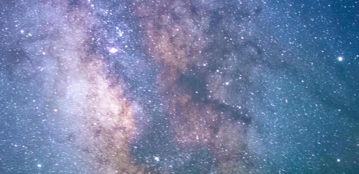 night sky filled with stars